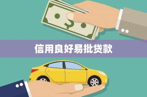 新安信用良好易批贷款