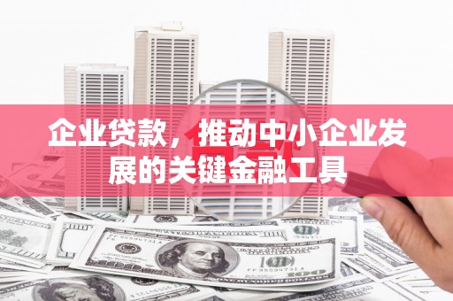 新安企业贷款，推动中小企业发展的关键金融工具