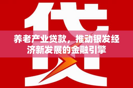 新安养老产业贷款，推动银发经济新发展的金融引擎