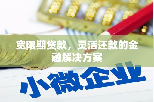新安宽限期贷款，灵活还款的金融解决方案