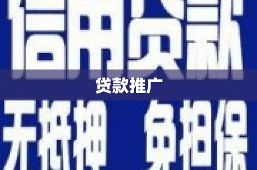 新安贷款推广