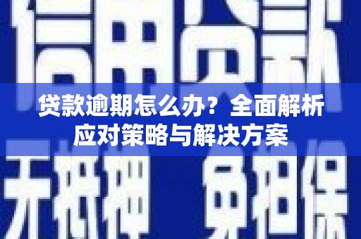 新安贷款逾期怎么办？全面解析应对策略与解决方案