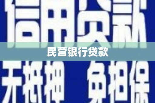 新安民营银行贷款