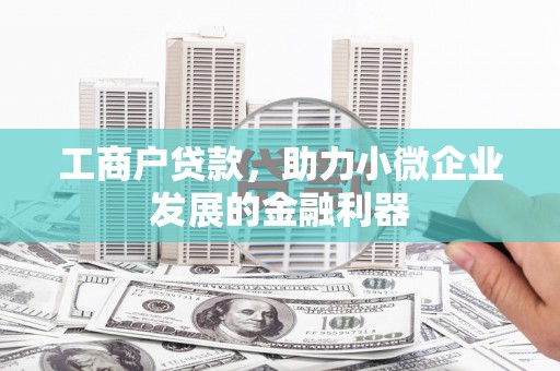 新安工商户贷款，助力小微企业发展的金融利器