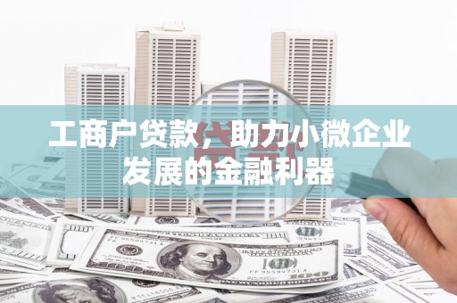 新安工商户贷款，助力小微企业发展的金融利器