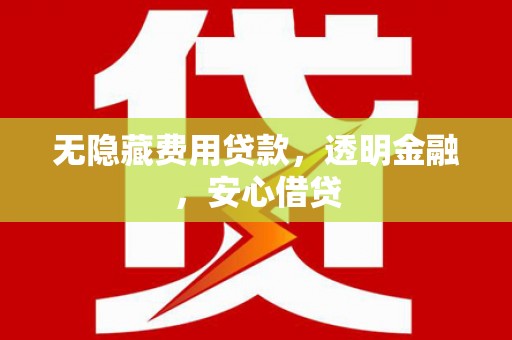 新安无隐藏费用贷款，透明金融，安心借贷