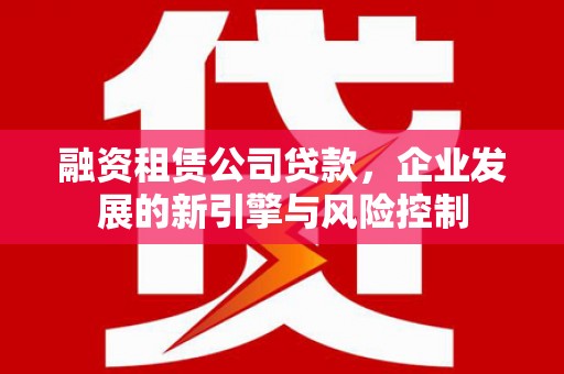 新安融资租赁公司贷款，企业发展的新引擎与风险控制