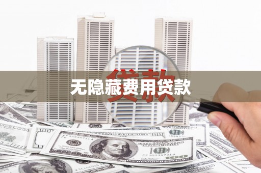 新安无隐藏费用贷款