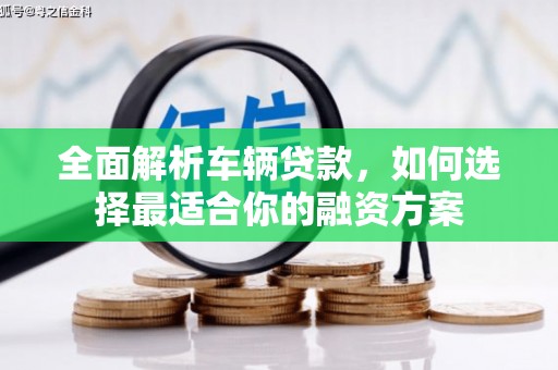 新安全面解析车辆贷款，如何选择最适合你的融资方案