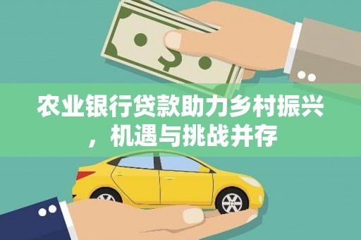 新安农业银行贷款助力乡村振兴，机遇与挑战并存