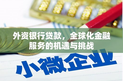 新安外资银行贷款，全球化金融服务的机遇与挑战