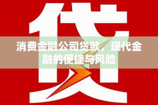 新安消费金融公司贷款，现代金融的便捷与风险