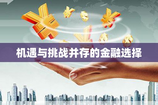 新安机遇与挑战并存的金融选择