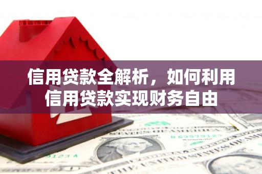 新安信用贷款全解析，如何利用信用贷款实现财务自由